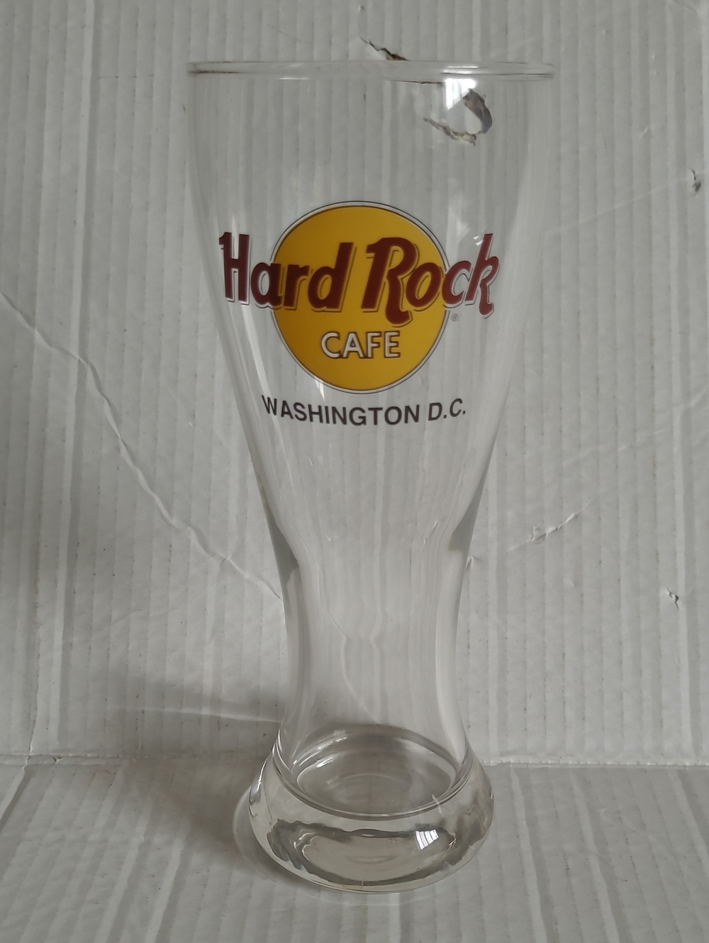 Hard Rock Cafe Washington D.C. Clear Pilsner Glass (20oz, 8in)